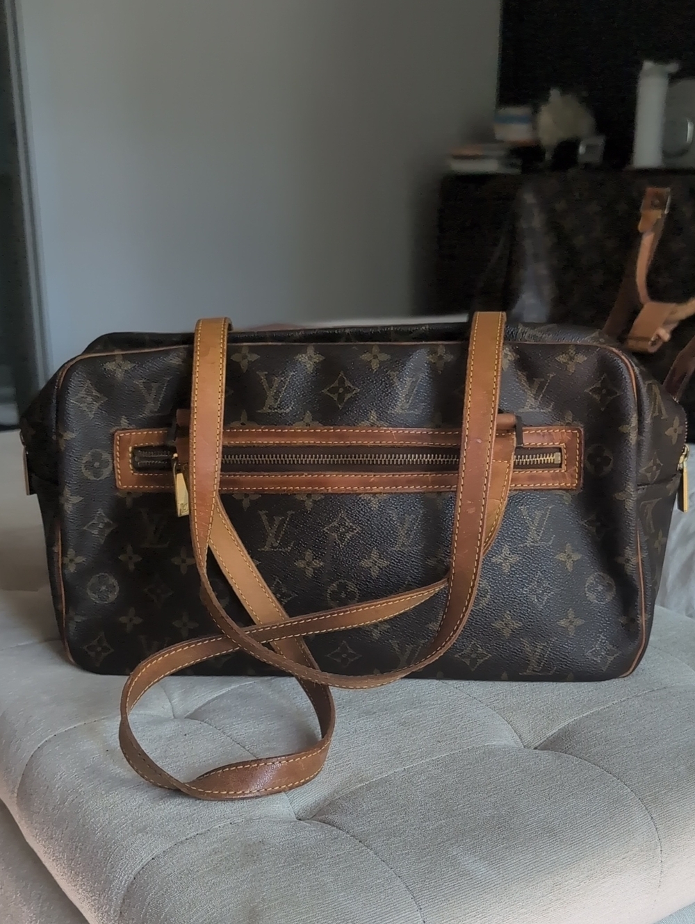 Louis Vuitton Brown Monogram Cite Shoulder Bag